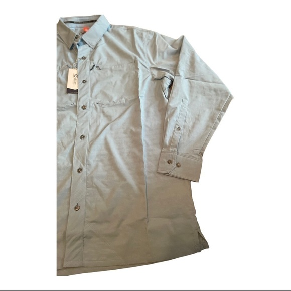 BASS Pro World Wide Sportsman Seacrest Long-Sleeve Button-Down Shirt for Men - Picture 4 of 10